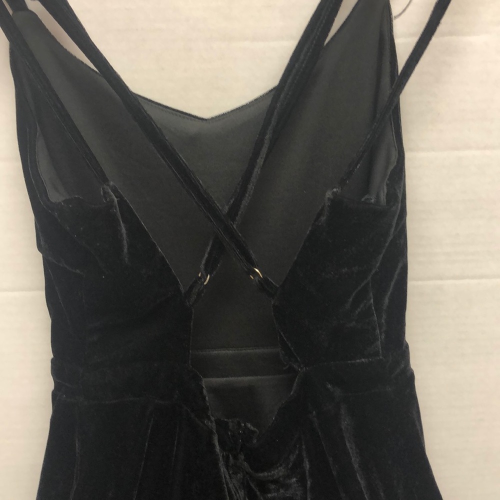 LBD! Black Velvet Spaghetti Strap - Picture 10 of 10
